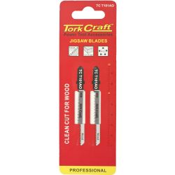 TORK CRAFT T-shank Jigsaw Blade For Wood 1.3mm 20tpi 75mm 2pc